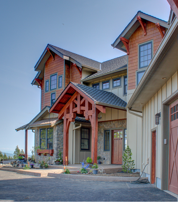 Front entry of a custom home built by Riddle Construction - Riddle Construction R | C - Riddle Construction R | C Front entry of a custom home built by Riddle Construction