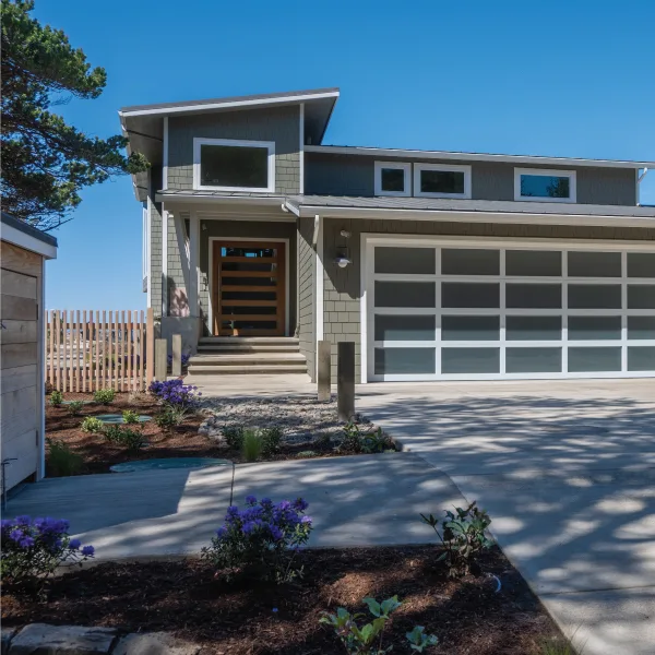 Exterior of a custom home in Neskowin, Oregon - Ghost Forest Sanctuary