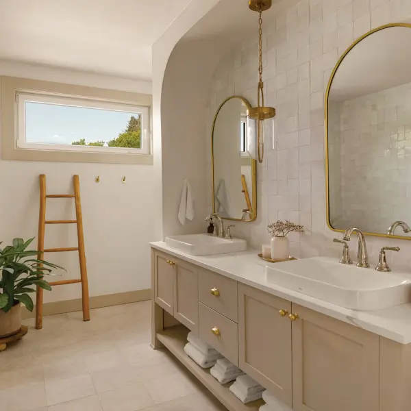 Bathroom vanity in a custom home in Neskowin, Oregon Bathroom vanity in a custom home in Neskowin, Oregon