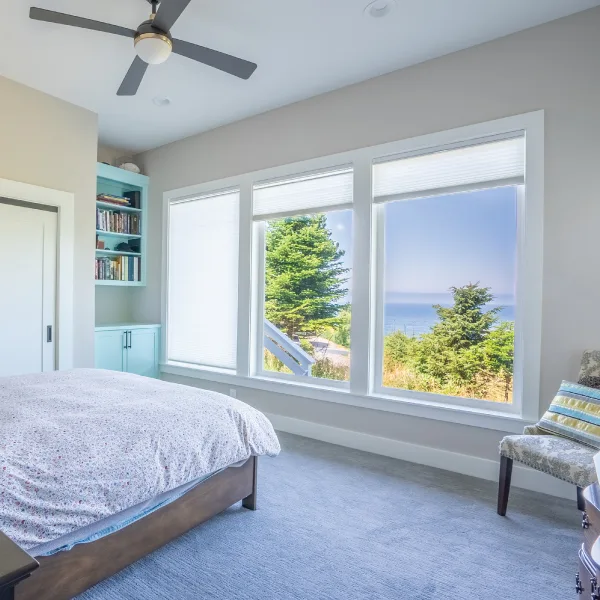 Bedroom in a single family vacation custom home at the Oregon Coast Bedroom in a single family vacation custom home at the Oregon Coast